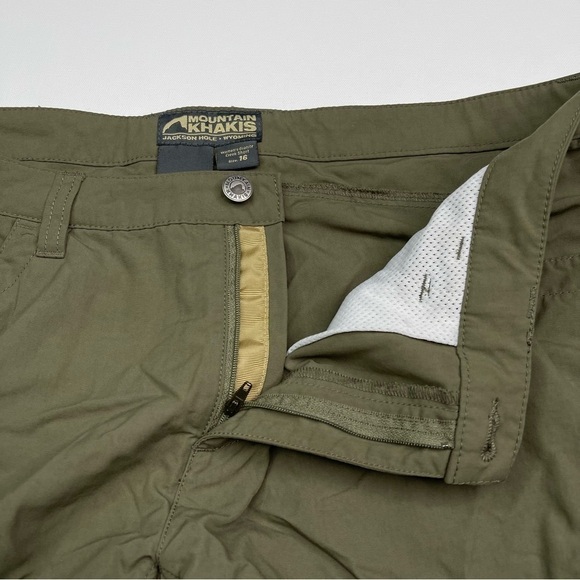 Mountain Khakis Shorts Granite Creek 100% Nylon Green Hiking Outdoor Gorp Camp - Picture 5 of 10